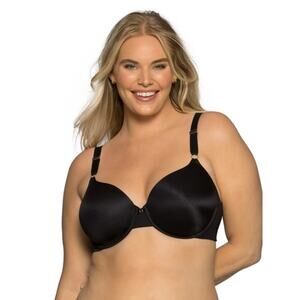 Vanity Fair Beauty Back Full Coverage Underwire Smoothing Bra 38D Black 75345